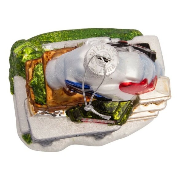 ๐ Kurt Adler PARIS France 5" Glass Christmas Tree Large Ornament City Scapes - Picture 4 of 9